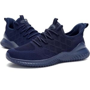 Men’s Navy Knit Athletic Sneakers NEW!!